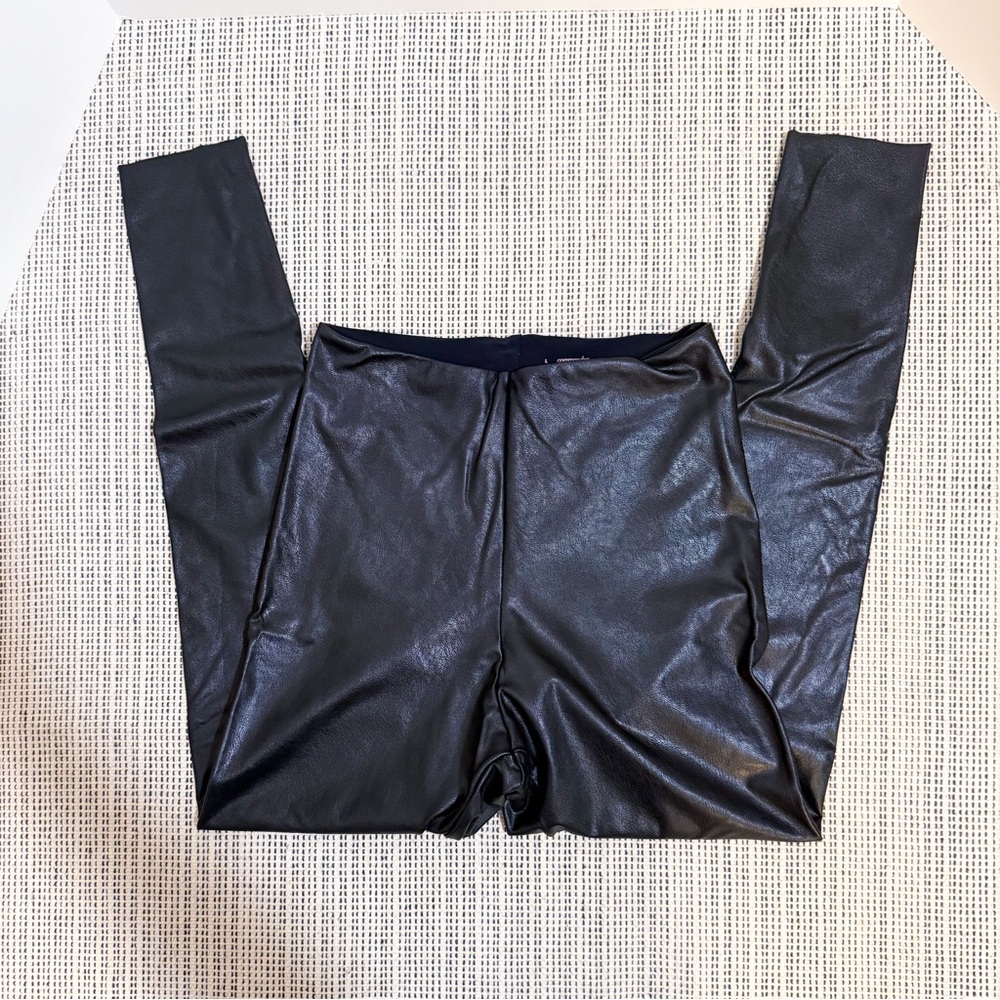 Commando Black Faux Leather Leggings - Picture 4 of 5